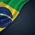 brazil-national-flag-with-smooth-fabric-texture-background-vector